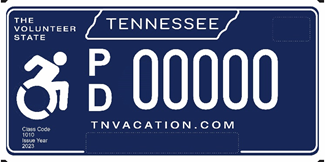 License plate for Tennesseans with disabilities to have new design in 2023